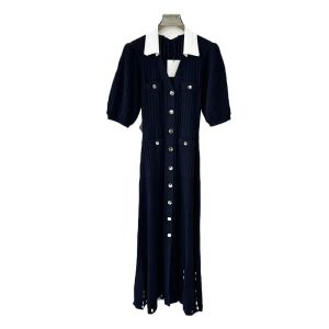 Robes décontractées robe grande taille col en V vêtements pour femmes robes pour femme designer Pleats vêtements d'été