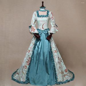 Casual jurken jurk vrouwen lente/zomer lange bloemblaadjes mouw bloemenprint kanten stikselvestidos drop sale schs19071