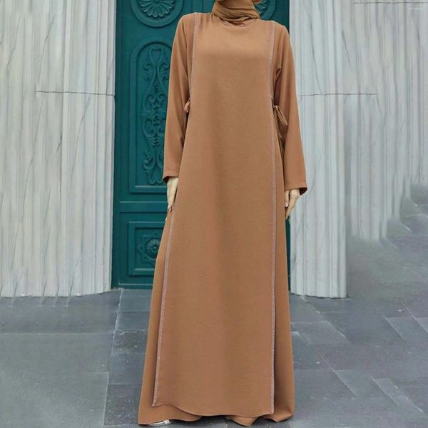 Vestidos casuales Dubai Mujeres Abaya Kaftan Lujo Turquía Musulmán Largo Islam Ropa Africana Kimono Árabe Marruecos Caftan Moda