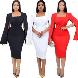 Casual Jurken Elegante Avondjurk 2023 Vrouwen Zomer Bodycon Mode Plooien Midi Vrouwelijke Party Bruiloft Vestido