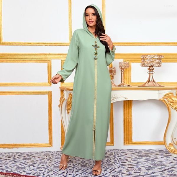 Vestidos casuales Vestido De malla De moda 2023 Abaya africana Dubai Turquía musulmán Islam ropa larga mujer bata De Moda Musulman Djellaba Femme