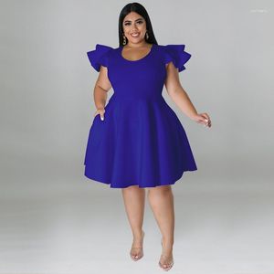 Robes décontractées grosses femmes habillent grande taille plus jupe de la mode 5xl 4xl