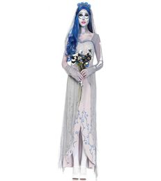 Vestidos casuales vestidos femeninos princesa cosplay fiesta diablo cadáver de la novia