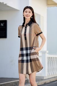 Designer Casual jurken voor vrouw nieuwe plaid jurk A-lijn Koreaanse mode feest casual jurken