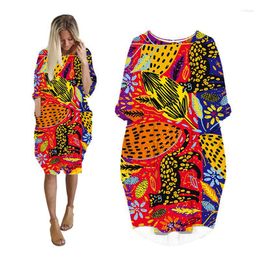 Vestidos casuais para mulheres leopardo tamanho grande manga longa moda roupas femininas streetwear roupas femininas oversized vestido feminino