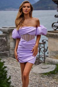 Casual jurken formele gelegenheid voor vrouwen 2023 trendy satijnen strapless corset geplooide bodycon mini celebrity avondclub feestjurk