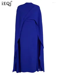Robes décontractées Soirée haut de gamme solide française pour femmes manches longues rond