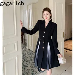 Robes décontractées Gagarich 2024 Robe de costume noir à manches longues en vrac premium