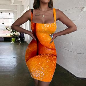 Casual Jurken Giyu Merk Nieuwigheid Vrouwen Fruit 3d Print Voedsel Bodycon Jurk Harajuku Vestido Sexy Dameskleding Zomer Vintage Strand