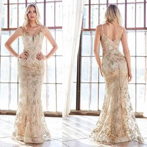 Robes Décontractées Magnifique Robe De Bal Chérie Doré Tulle Split Prom Avec Perles Robes À Col En V Pour Les Femmes Invité De Fête Dos Nu Vêtements