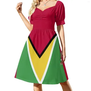 Casual jurken guyana vlagjurk esthetische elegante vrouwelijke v nek oversized kleren