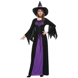 Robes décontractées Halloween effrayant soeur nonne diable sorcière cosplay costume pour femmes mascarade partie jeu de rôle horreur gothique sexy F279g