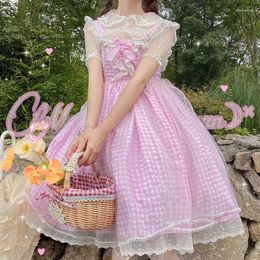 Robes décontractées kawaii japonais sweet lolita style robe girly softor carton cartoon mignon coule