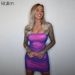 Casual Jurken KLALIEN Mode Sexy Vrouwelijke Jarreteljurk Zomer Feest Vakantie Strand Festival Verjaardag Mini Bodycon Dameskleding