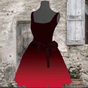 Casual jurken Dames Halloween Bloedige print Feest Sexy mouwloze korte jurk met ronde hals Midi