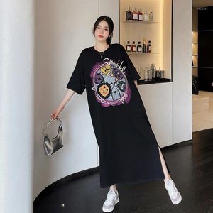 Robes décontractées grandes t-shirts coréens d'été