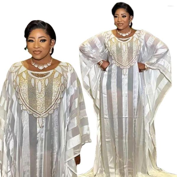 Robes décontractées Abayas de diamant de luxe pour femmes vêtements africains Boubou dashiki robe de soirée robe de fête