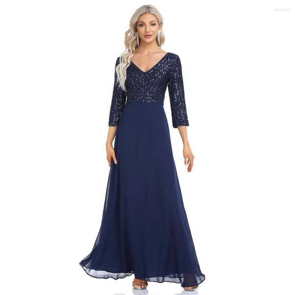 Robes décontractées maille robe à paillettes femmes longue 2023 fête rose moulante taille haute Vestidos mariage soirée nuit Maxi Vestido