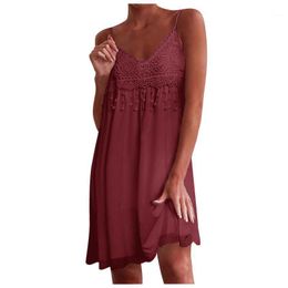 Casual jurken mini jurk dames zomer backless strand sexy sundress dames kanten open rug boog vestido branco boho vestidos