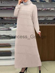 Robes décontractées Mode musulmane Hijab Robes pour femmes Robe surdimensionnée Moyen-Orient Abayas ZANZEA Turquie Caftan Isamic Ramadan Arabe Vestidos x0625