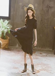 Casual jurken Originele serie Black Cake Girl Dress Youth Lace Collar Lantern Sleeve3377497