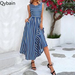 Vestidos informales Qybian 2024 Tanque de verano de verano sin mangas para mujeres