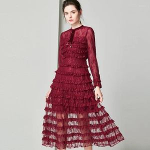 Robes décontractées de soie rouge floral maxi robe femme femme 2024 été long travail boho plage bureau sexy luxe plus taille navire gratuit