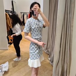 Freizeitkleider S-andro Kleid mit Schnürung an der Taille und Reißverschluss, Neu 2023