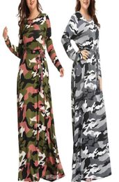 Robes décontractées Camouflage sexy Vêtements Femmes Plus taille 100 kg Robe surdimensionnée Sukienka Ride de vide de redapage