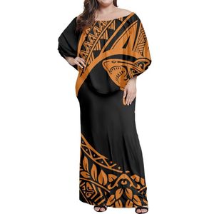 Robes décontractées Sexy sans bretelles femmes fête élégant été Club moulante Samoan Puletasi conception polynésienne robe à volants Cottagecore