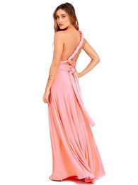 Robes décontractées Sexy Femmes Boho Maxi Club Robe Rouge Bandage Longue Fête Multiway Demoiselles D'honneur Convertible Infinity Robe Longue FemmeCasual