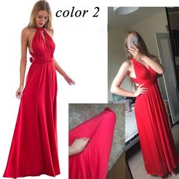 Casual jurken Sexy Women Multiway Wrap Convertible Boho Maxi Club Red Dress Bandage Long Party Bruidsmeisjes Infinity Ladies