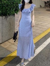 Casual jurken Slim passende lange rok voor vrouwen zachte stijl elegante en afslanke visstaart zomer 2024