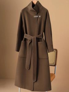 Robes décontractées comptoir spécial Counter mille yuan High Commander Woolen Mabinet pour les femmes et le style étranger haut de gamme de Maillard pour femmes