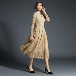 Robes décontractées printemps 2024 Elegant en dentelle de soirée robe de fête des femmes