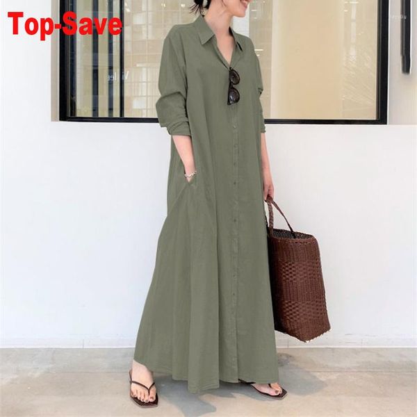 Robes décontractées vêtements de rue femmes musulman printemps 2023 automne à manches longues Simple ample japonais coréen chemise moulante Vestido