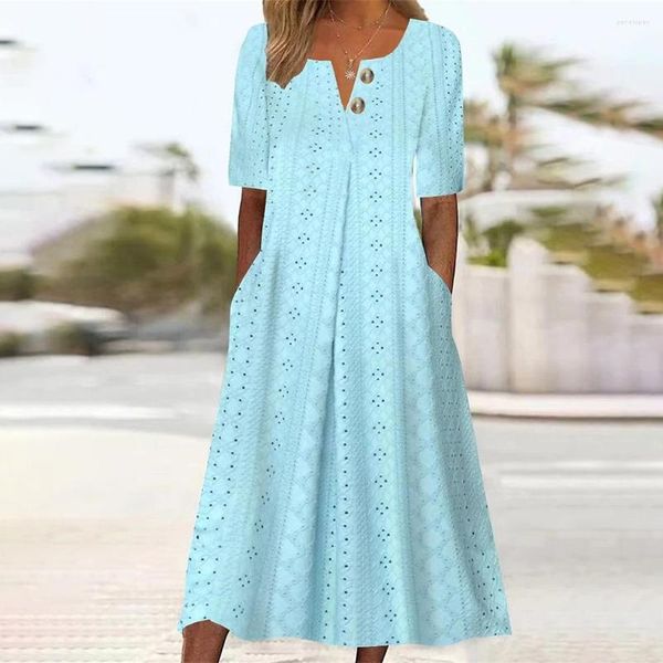 Robes décontractées robe d'été femmes plage Sexy taille haute fête vert dentelle longues vacances plissé Vintage robe d'été queue de poisson Maxi Vestidos