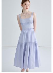 Casual jurken zomer vrouw tankjurk 2023 Franse elegante mode high stree square kraag mouwloze zoete outfit vrouwelijke vestido