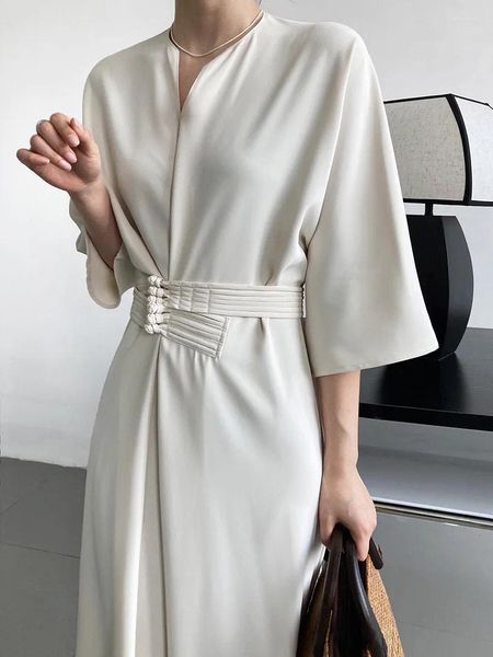 Robes décontractées Super Soft Haute Qualité Maxi Ramadan Style traditionnel Flare Advanced Plaque Boucle Ceinture À La Mode Eelgant