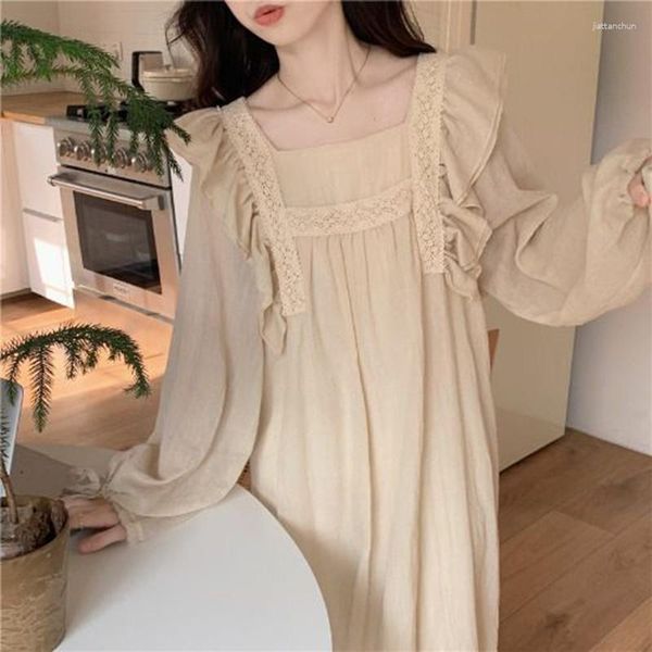 Robes décontractées Sweet Solid Couleur Épissé Plis Bandage Bow Volants Midi Robe Femme Vêtements 2023 Automne Bureau Lâche Lady Princesse