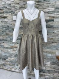 Casual jurken Tailor Shop Aangepaste zilveren slanke strappy lengte jurk dames voor dames