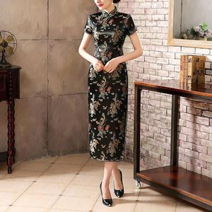 Robes décontractées Tradition de style chinois robe cheongsam
