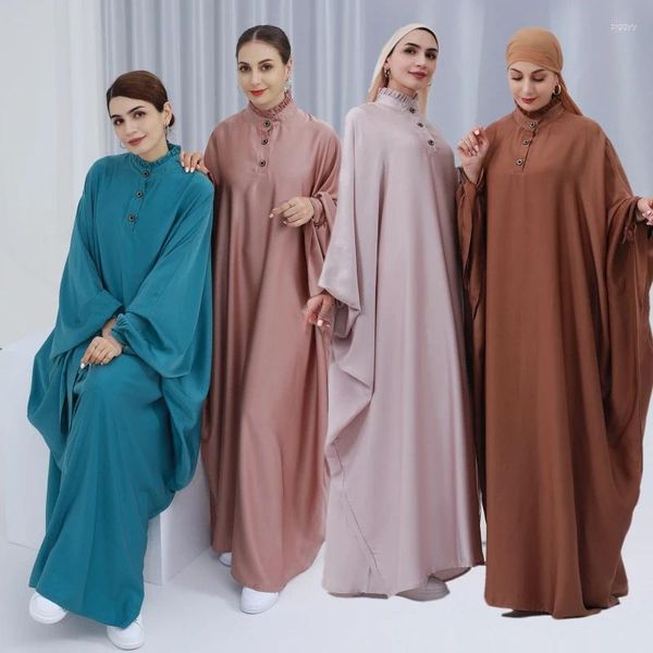 Vestidos casuales vestidos musulmanes tradicionales mujeres modestas abaya kaftan islámica árabe suelto burka broba bata de pavo ropa étnica vestidos ramadán