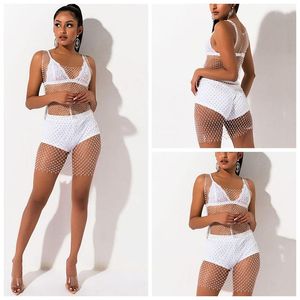 Casual jurken trendy mouwloze vierkante kraag visnetjurk voor vrouwen nachtclub cocktail party babes korte rokken sexy doorzien door