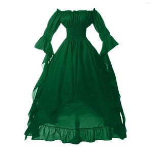 Robes décontractées Vintage robe médiévale victorienne Renaissance gothique femmes Cosplay Halloween Costume bal volant princesse robe plus taille 5XL