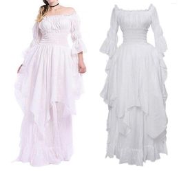Robes décontractées vintage victorien habille médiévale Femmes Renaissance Gothic Cosplay Costume Costume Prom Prom Princess Gown Party7769273
