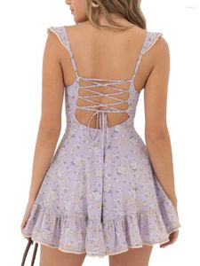 Casual Jurken Wit Afstuderen Jurk Voor Vrouwen Mouwloos Laag Uitgesneden Kant Satijn Bodycon Mini Backless Ruffle A-lijn Corset Korte