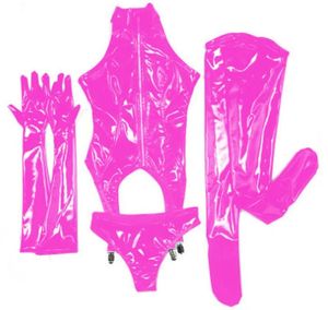 Vestidos informales Trajes de látex enteros Catsuit Trajes de cuerpo de goma Guantes Calzoncillos de media Espesar Corsé Amp Dedo largo 7XL3355671