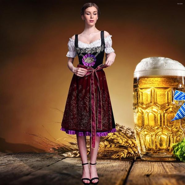 Robes décontractées femmes bière Oktoberfest Robe fête Cosplay Costume tenue femme de chambre Vintage élégant ensemble 2023 Vestido Robe Mujer