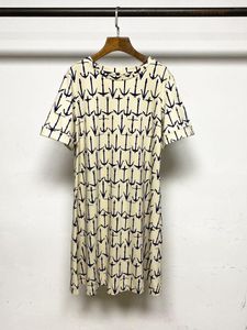 Vestidos casuales Camiseta con estampado de moda para mujer Vestido corto Primavera Verano 2022 Manga de cuello redondo para mujer Mini túnica simple suelta